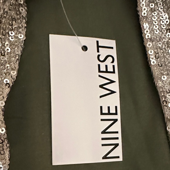 Silver Sequin Long Sleeve Dress - Picture 12 of 16